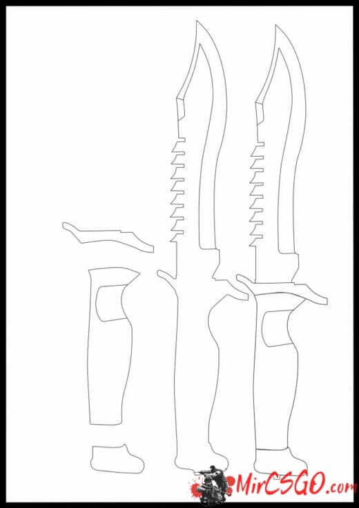 Ножи Из CS-GO Чертежи | ВКонтакте